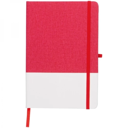 Notes A5 w dwukolorowej oprawie BARDOLINO - czerwony (GE-1445-05)