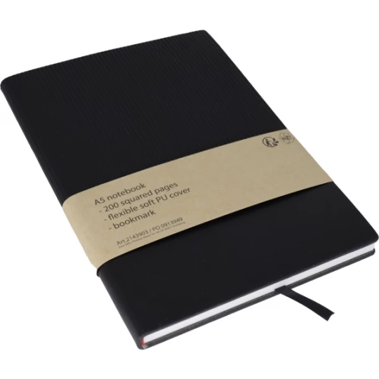 Notes A5 w miękkiej oprawie DUBAI - czarny (GE-1439-03)