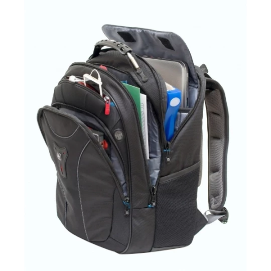 Plecak Wenger Carbon 17`, czarny - srebrno-czarny (GE-W600637)