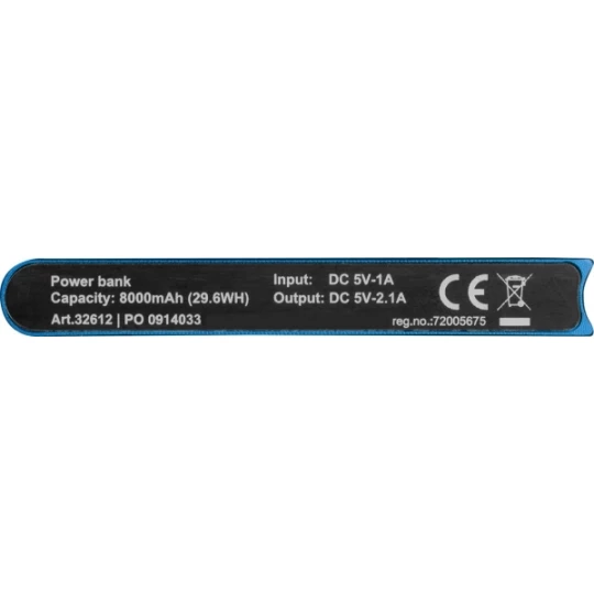 Power Bank 8 000 mAh wolfsberg - niebieski (GE-2612-04)