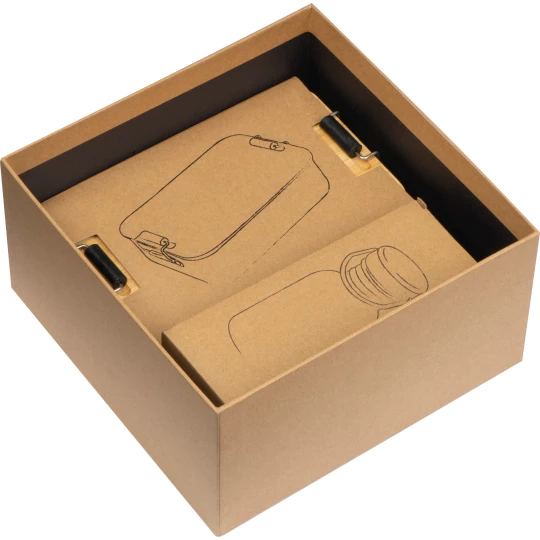 Zestaw lunch box z butelką Quebec - multicolour (GE-3571-mc)