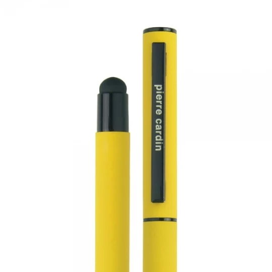 Zestaw piśmienniczy touch pen, soft touch CELEBRATION Pierre Cardin - żółty (GE-B040100-0IP308)