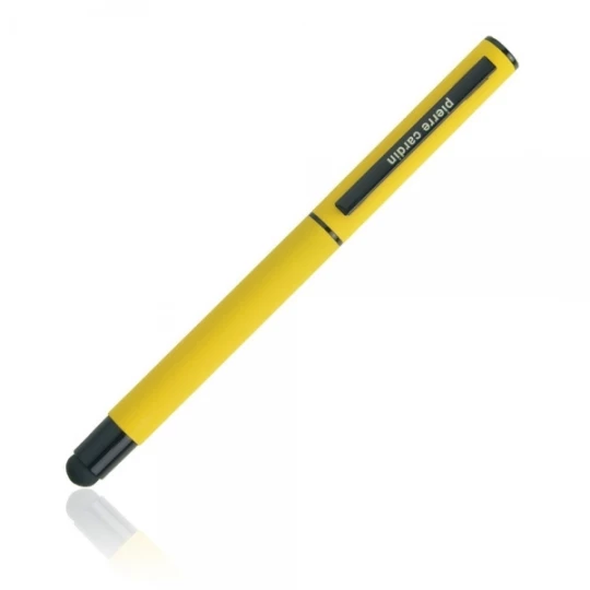 Zestaw piśmienniczy touch pen, soft touch CELEBRATION Pierre Cardin - żółty (GE-B040100-0IP308)