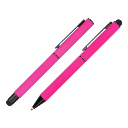 Zestaw piśmienniczy touch pen, soft touch CELEBRATION Pierre Cardin - różowy (GE-B040100-2IP311)