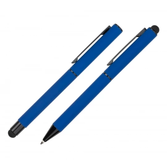 Zestaw piśmienniczy touch pen, soft touch CELEBRATION Pierre Cardin - niebieski (GE-B040100-6IP304)