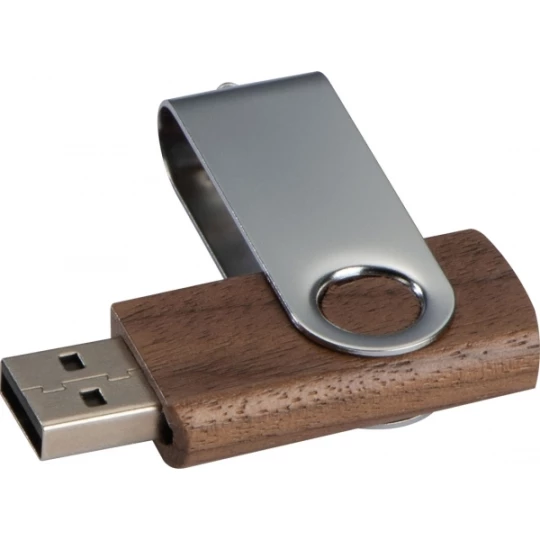 Pendrive drewniany 4 GB LEAGUE CITY - brązowy (GE-0878-01)