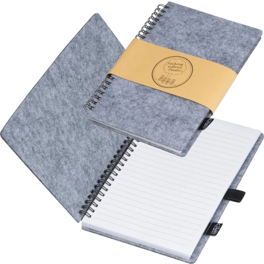 Flicowy notes A5 - szary - (GM-23744-07)