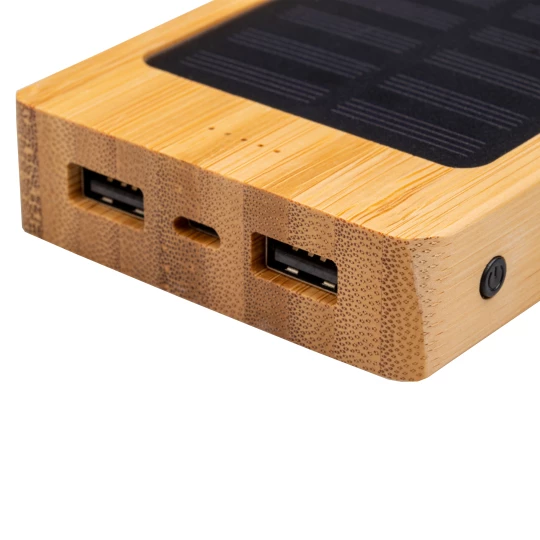 Powerbank Bamboo Bakersfield - beżowy (GE-2563-13)