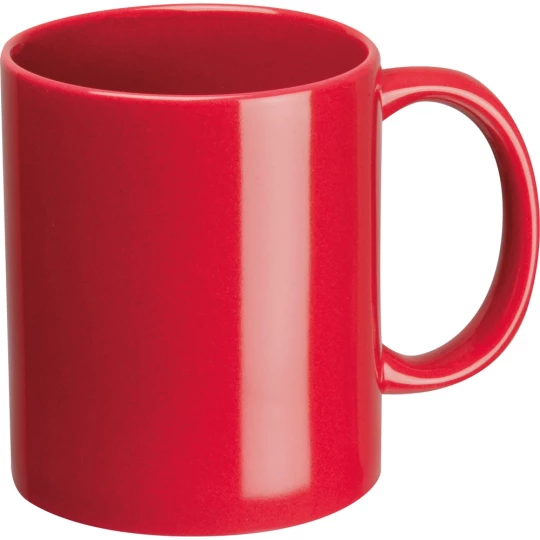 Kubek ceramiczny 300 ml - czerwony - (GM-83735-05)