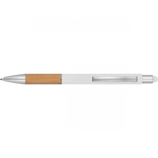 Długopis plastikowy touch pen Tripoli - biały (GE-2642-06)