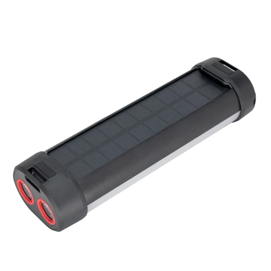 Solarna latarka z Power Bankiem 3000mAh - czarny (GE-EG05894-03)