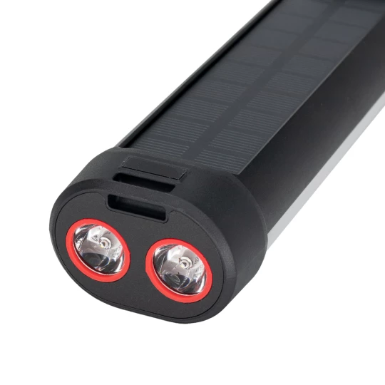 Solarna latarka z Power Bankiem 3000mAh - czarny (GE-EG05894-03)