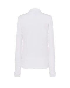 Koszulka polo damska z długim rękawem POPL 200 LS WH XL