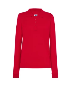 Koszulka polo damska z długim rękawem POPL 200 LS RD XL