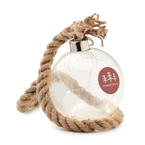 Szklana bombka lampka LED - BAUBLI (CX1514-22)