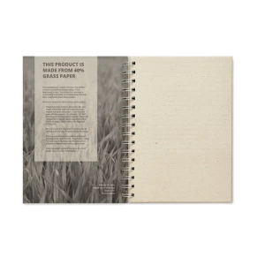 NotesA5 kratkę, papier z trawy - GRASS BOOK (MO6541-13)
