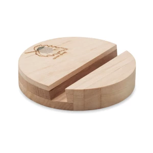 Stojak na telefon brzozowy - GROW ROUND STAND (MO6691-40)