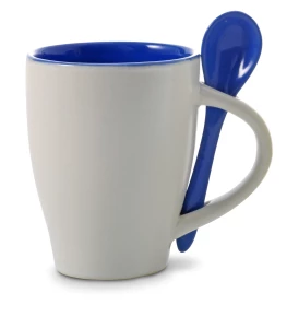 Kubek ceramiczny 300 ml z łyżeczką (V5269-04)