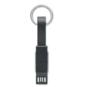 Brelok z kablem ładującym 4w1 - KEY C (MO6820-03)