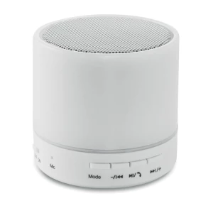 Głośnik bezprzewodowy LED - ROUND WHITE (MO9062-06)