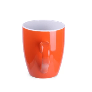 Kubek Ilona 300ml pomarańczowy/biały (M040)