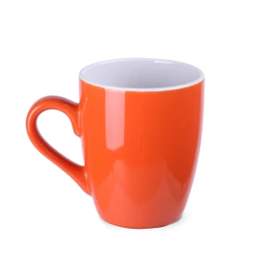 Kubek Ilona 300ml pomarańczowy/biały (M040)