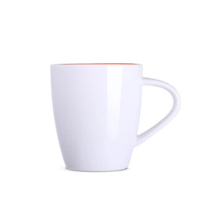 Kubek Joy 250ml biały/pomarańczowy (M008)