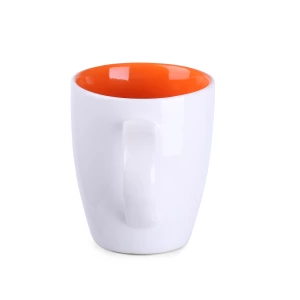 Kubek Joy 250ml biały/pomarańczowy (M008)