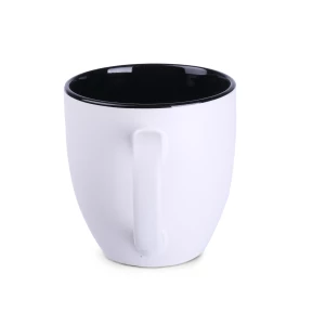 Kubek Americano Pure 450ml biały/czarny (M457)