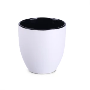 Kubek Americano Pure 450ml biały/czarny (M457)
