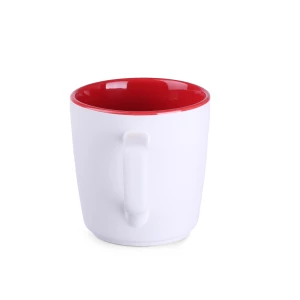 Kubek Barrel Pure 250ml biały/czerwony (M464)