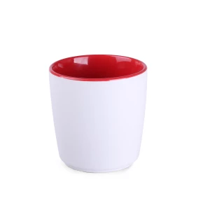 Kubek Barrel Pure 250ml biały/czerwony (M464)