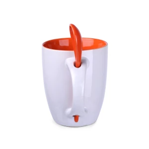 Kubek Easy II 300ml biały/pomarańczowy (M451)