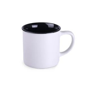 Kubek Loft Pure 310ml biały/czarny (M460)