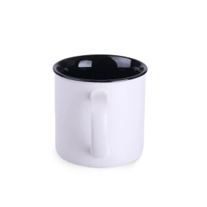 Kubek Loft Pure 310ml biały/czarny (M460)