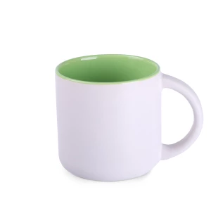 Kubek Modern Pure 350ml biały/jasnozielony (M098)
