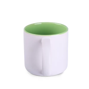 Kubek Modern Pure 350ml biały/jasnozielony (M098)