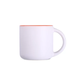 Kubek Modern Pure 350ml biały/pomarańczowy (M098)