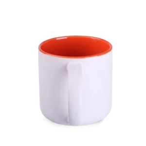 Kubek Modern Pure 350ml biały/pomarańczowy (M098)
