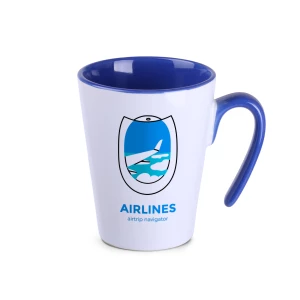 Kubek Open 270ml biały/refex blue (M100)