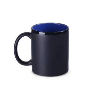 Kubek Tomek Supreme 300ml czarny/refex blue (M102)
