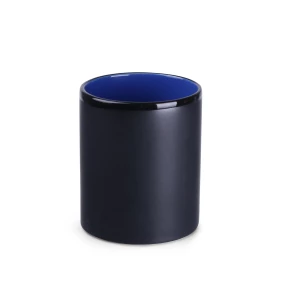 Kubek Tomek Supreme 300ml czarny/refex blue (M102)