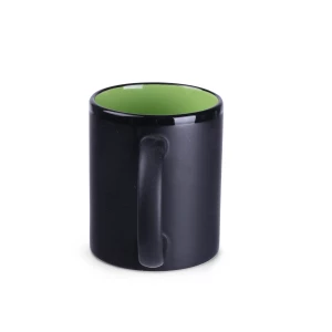 Kubek Tomek Supreme 300ml czarny/jasnozielony (M102)