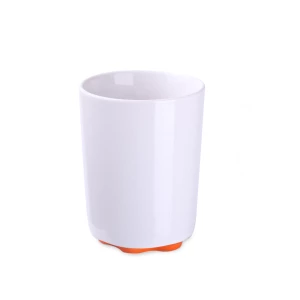Kubek Ivory 103ml biały/pomarańczowy (M498)