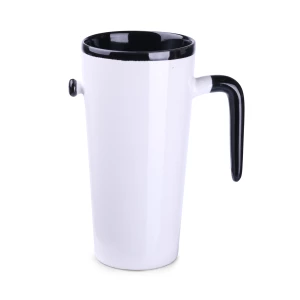 Kubek Idea 390ml biały/czarny (M494)