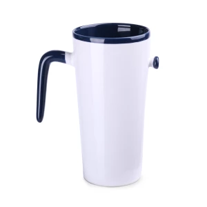 Kubek Idea 390ml biały/granatowy (M494)