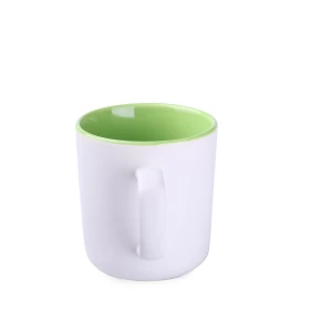 Kubek Rico Pure 250ml biały/jasnozielony (M506)