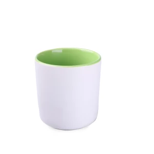 Kubek Rico Pure 250ml biały/jasnozielony (M506)