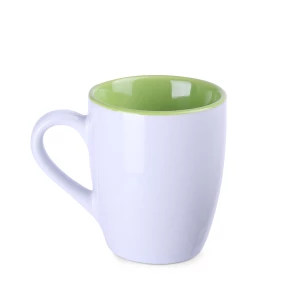 Kubek Ilona Duo 300ml biały/jasnozielony (M508)