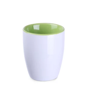 Kubek Ilona Duo 300ml biały/jasnozielony (M508)